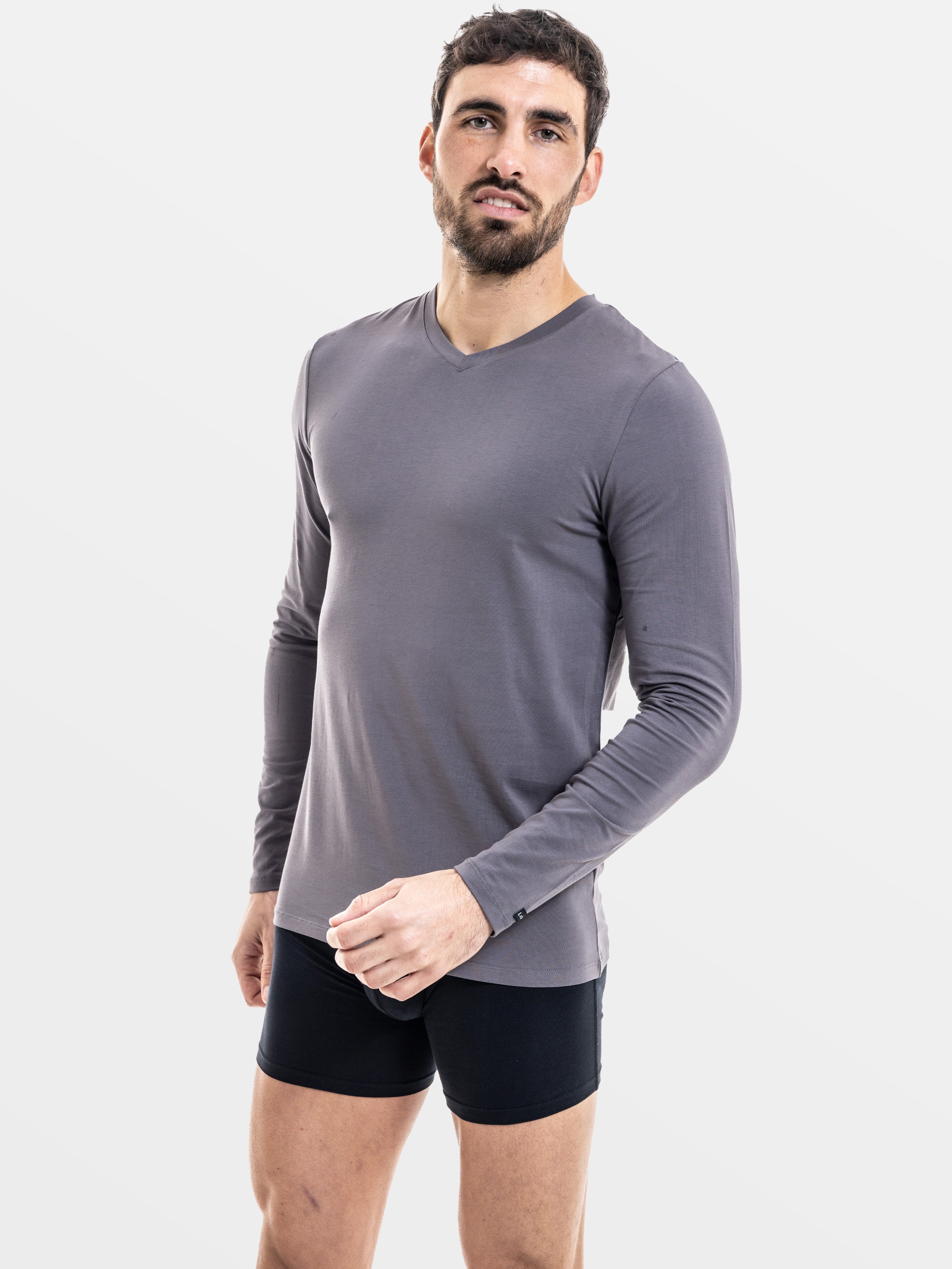 HEATHER GRAY LONG SLEEVES