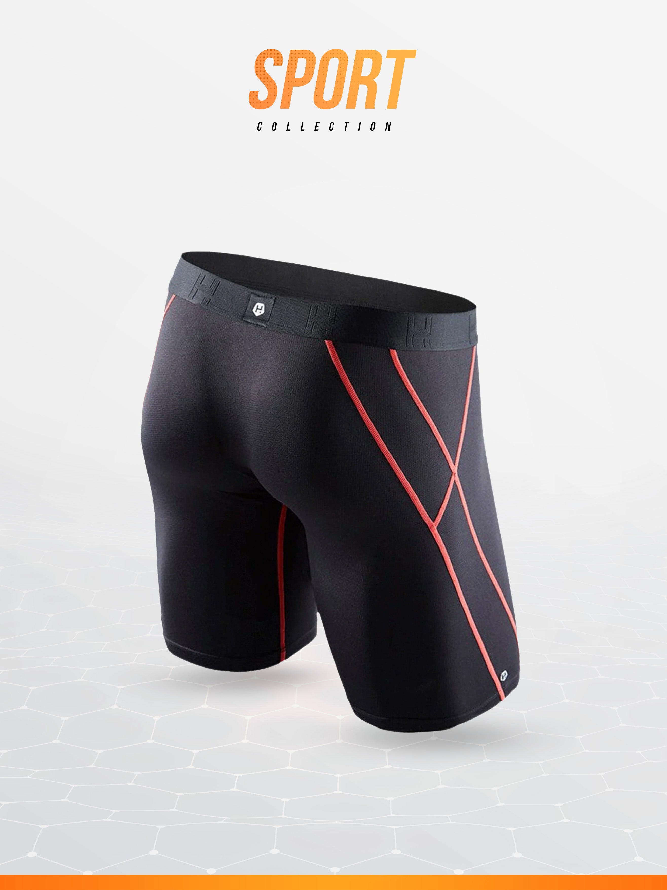 SPORT BLACK AND RED LINES LONG LEGS