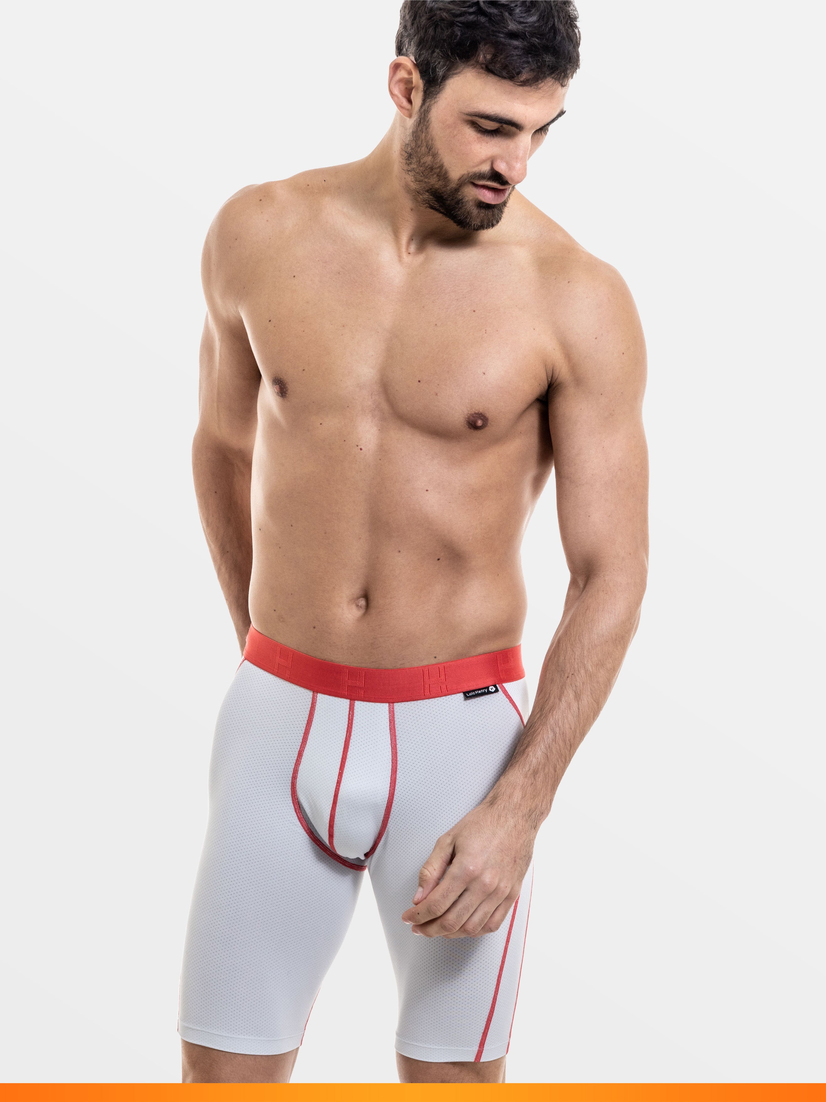 SPORT LIGHT GRAY RED LONG LEGS