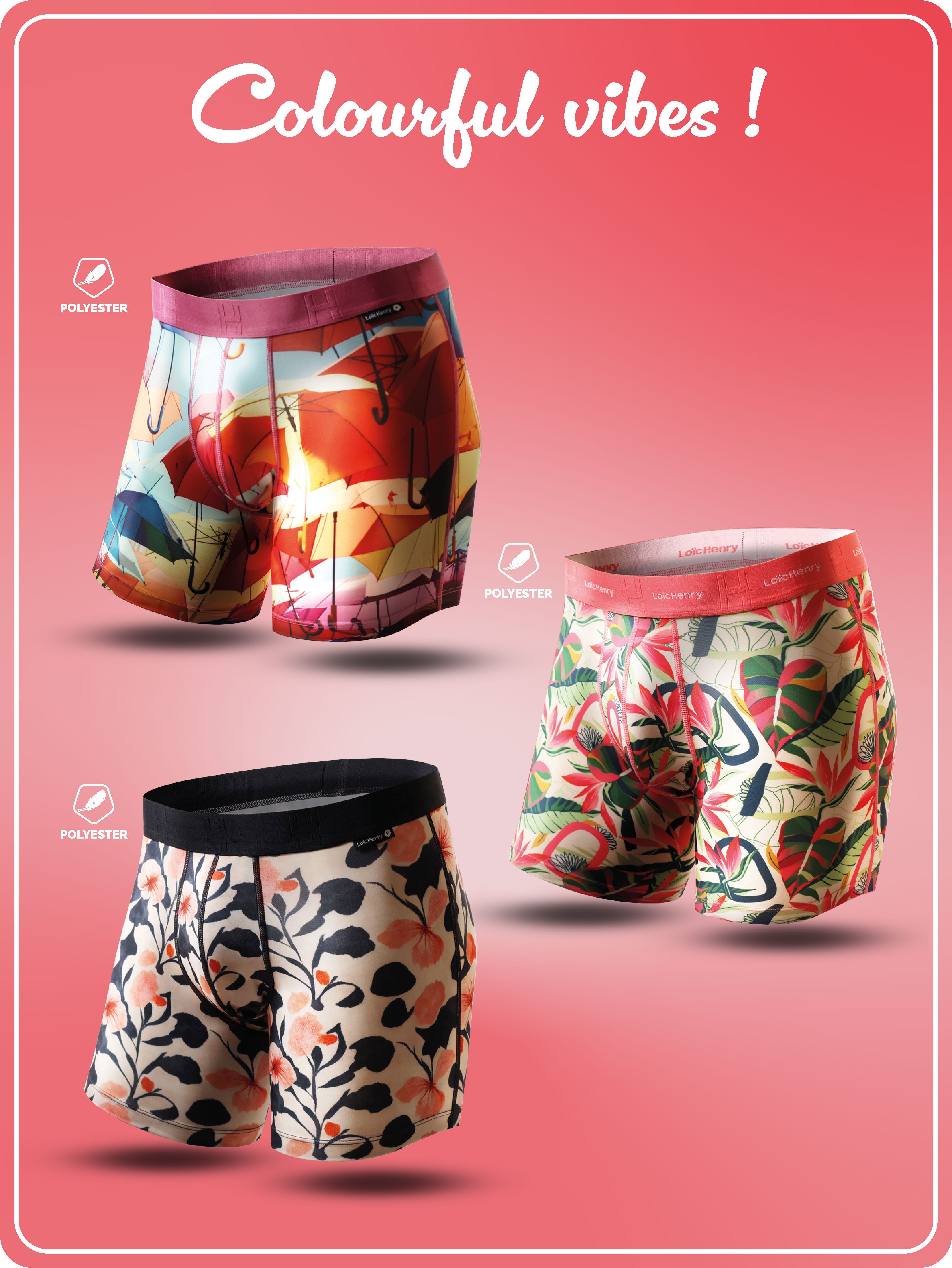 Trio Boxer "COLORFUL VIBES"