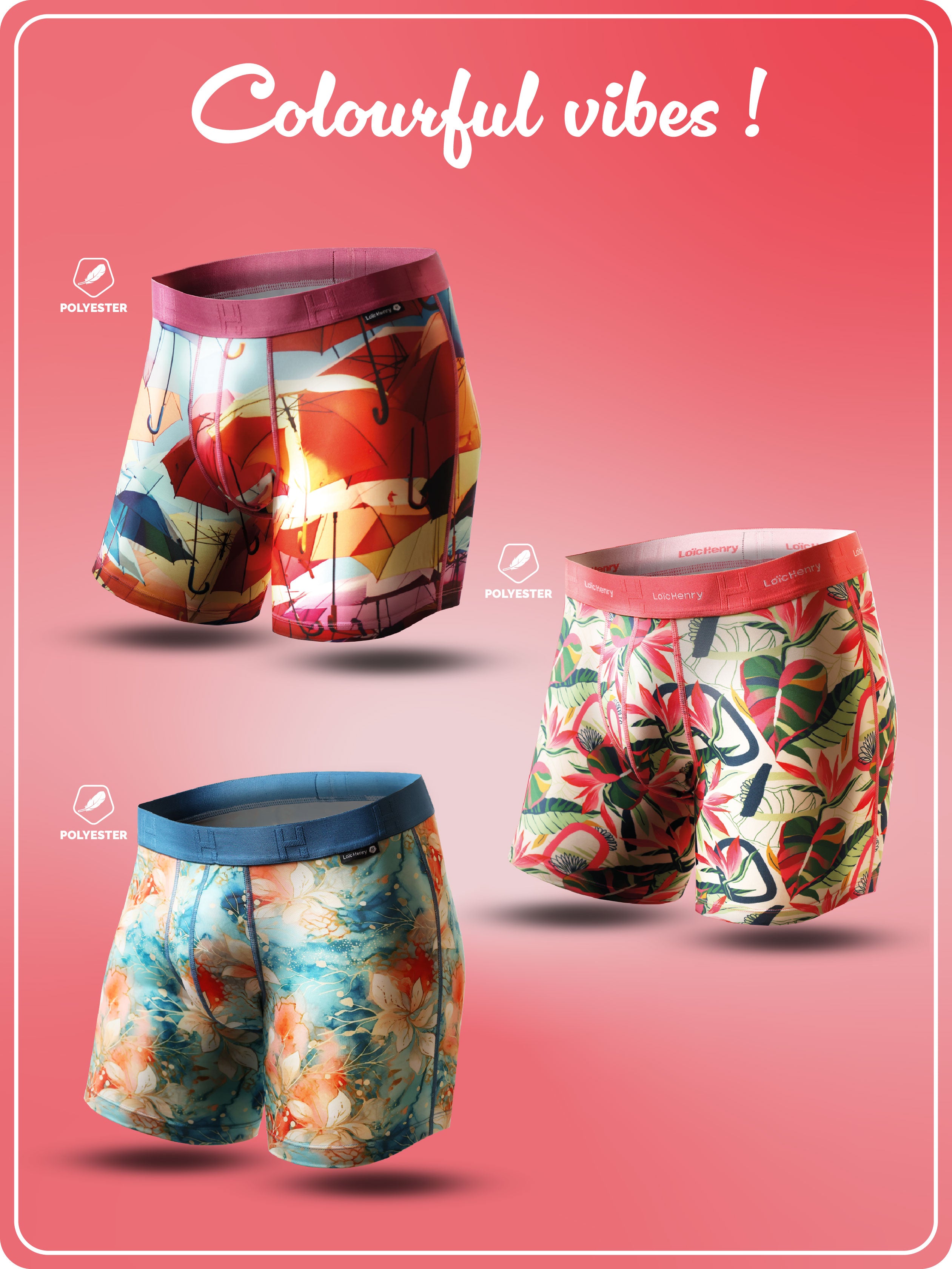 Trio Boxer Colourfull Vibes