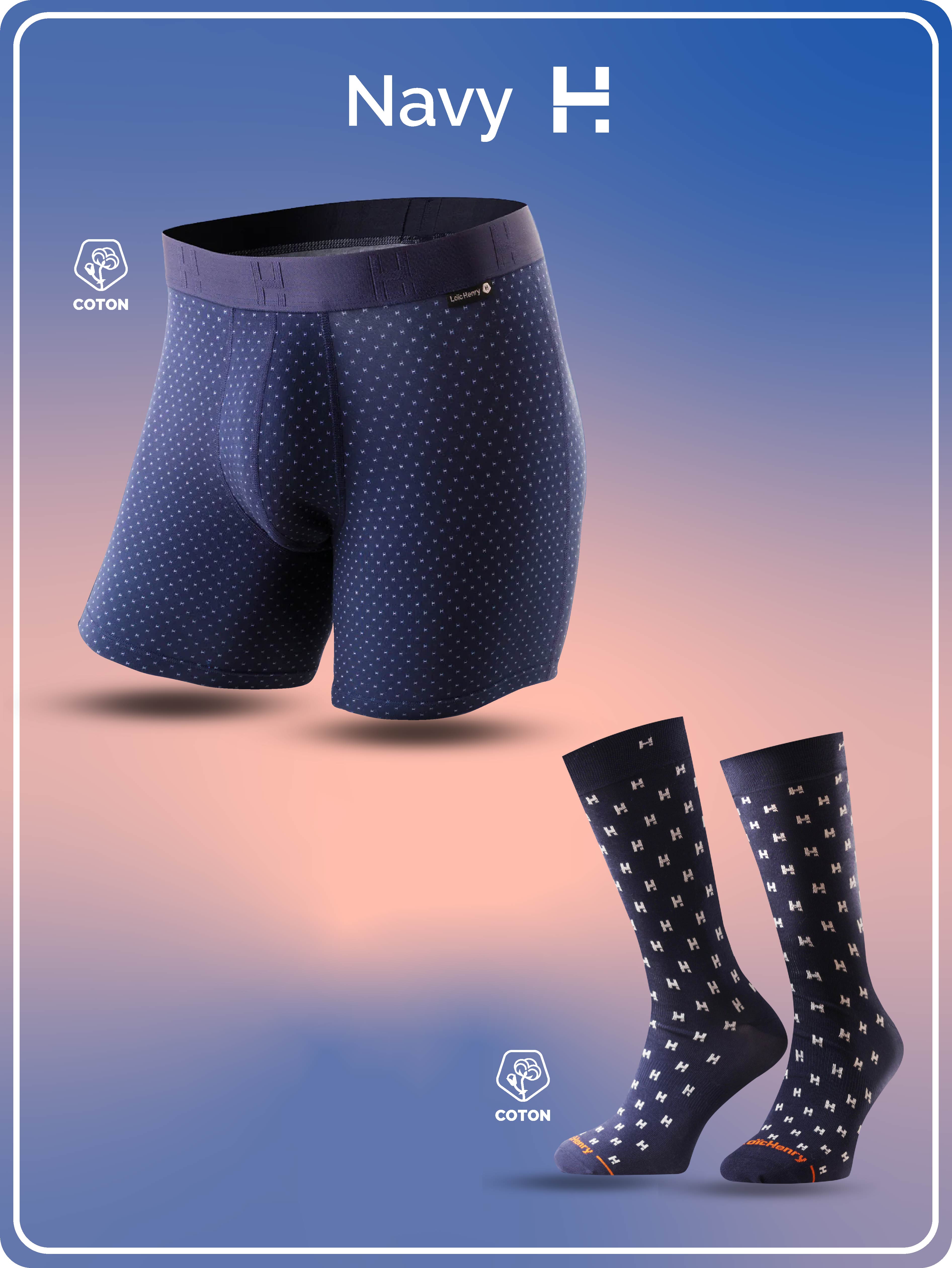 Duo Boxer & Chaussettes NAVY H