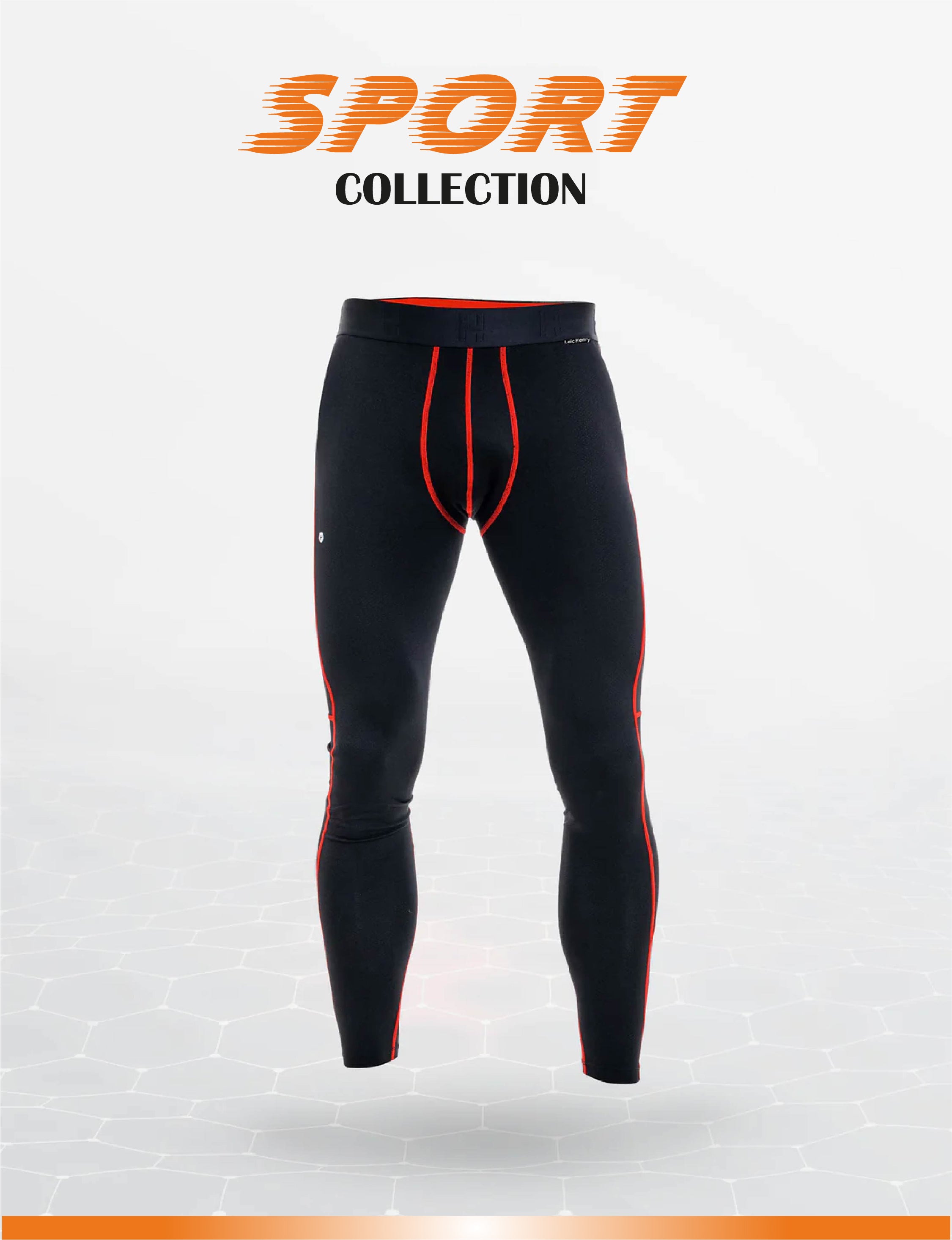 BLACK AND RED LEGGING