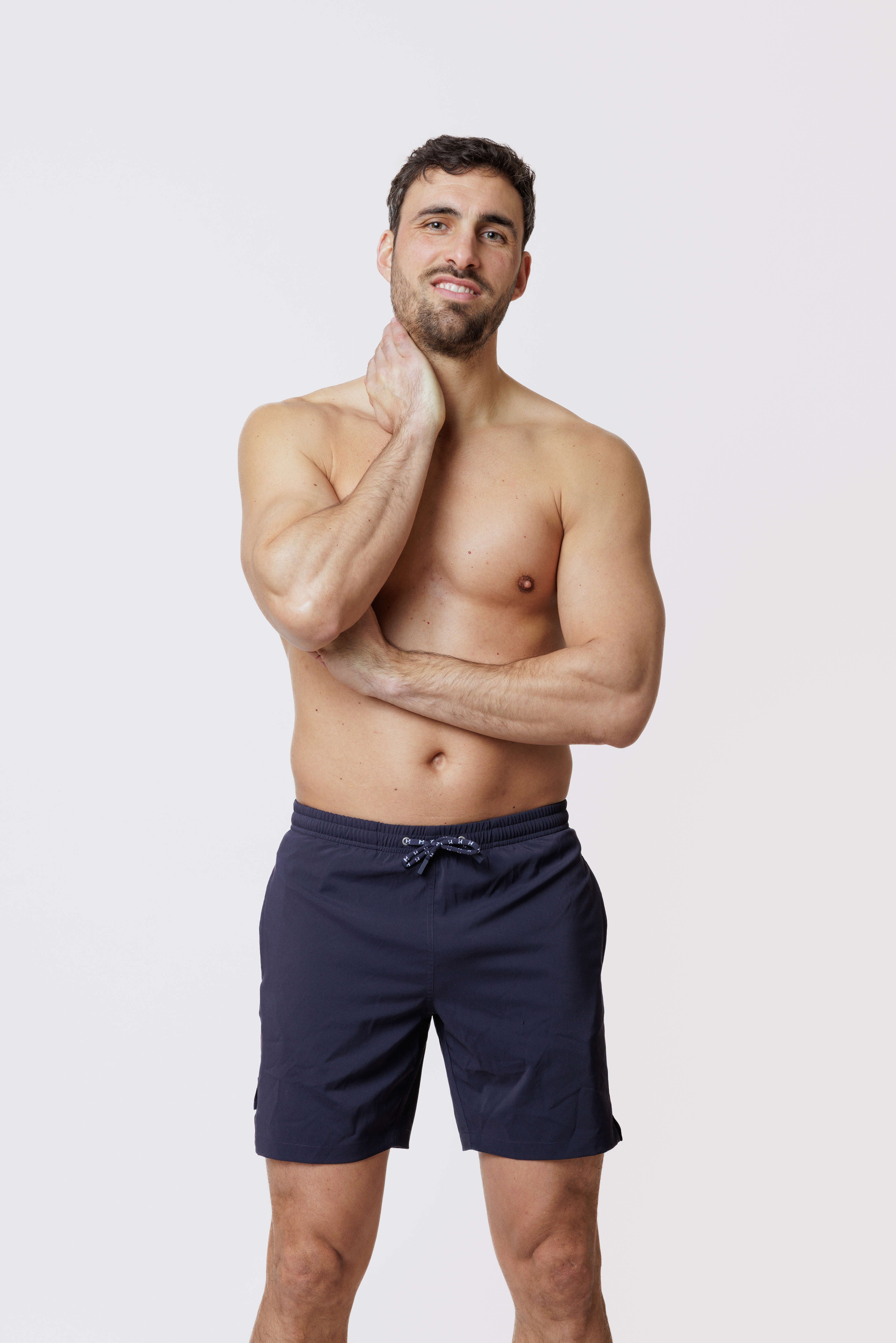Short de bain Long Extensible Navy
