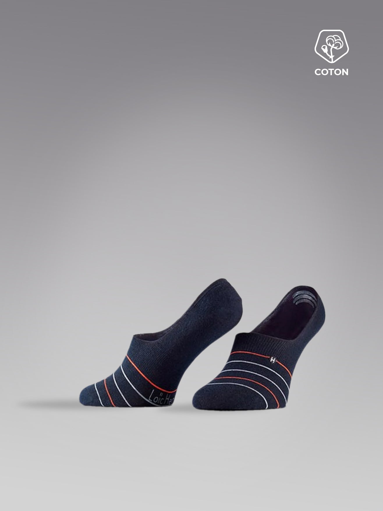 NAVY AND LINES SOCKS SHORTS