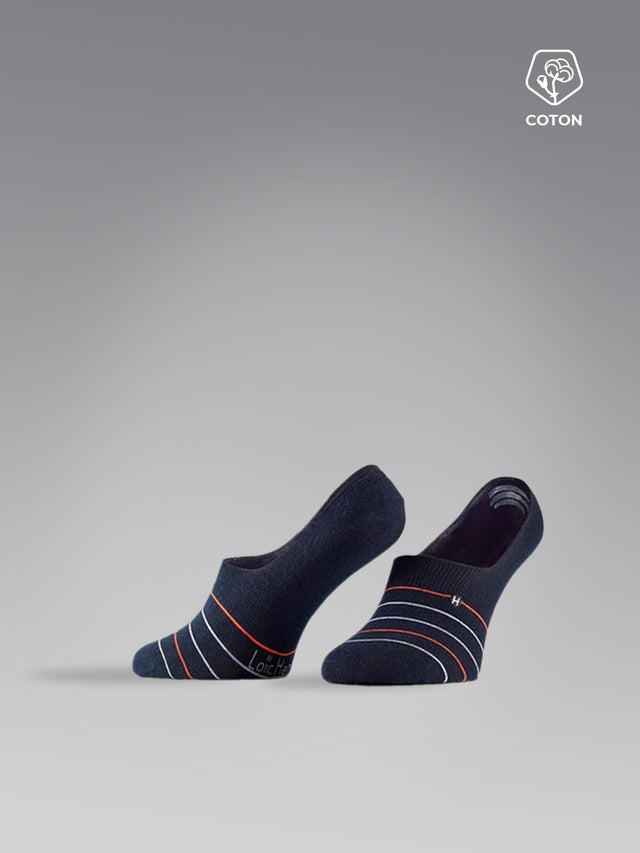 SHORT NAVY AND LINES SOCKS