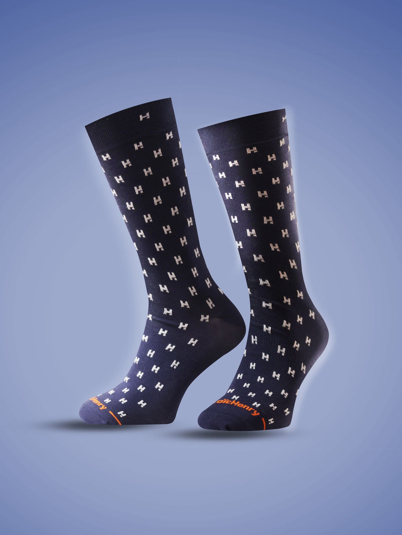 NAVY H SOCKS