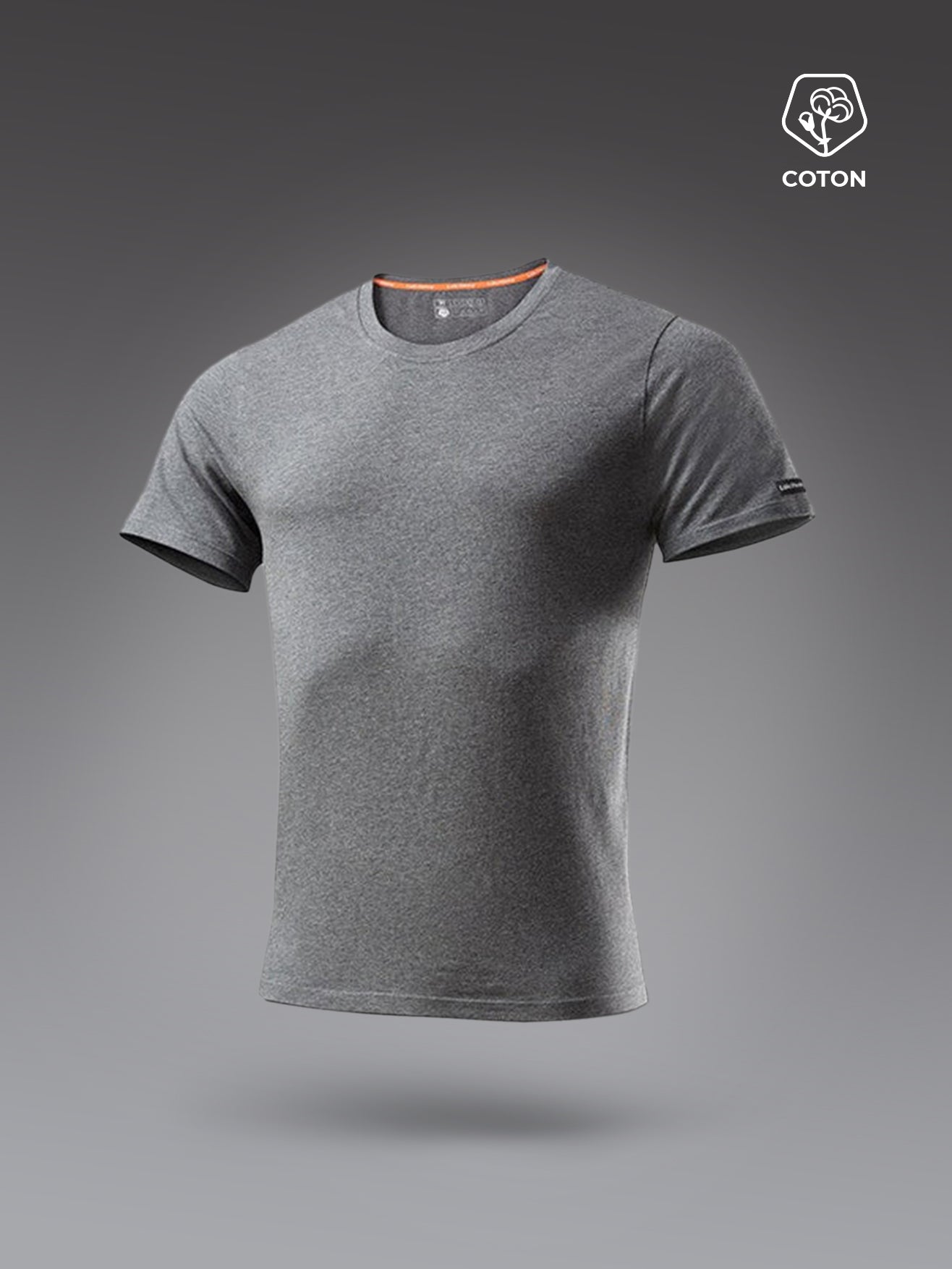 T-shirt Homme Volcom Henley Manches Courtes Gris - Coton/polyester - Taille XL