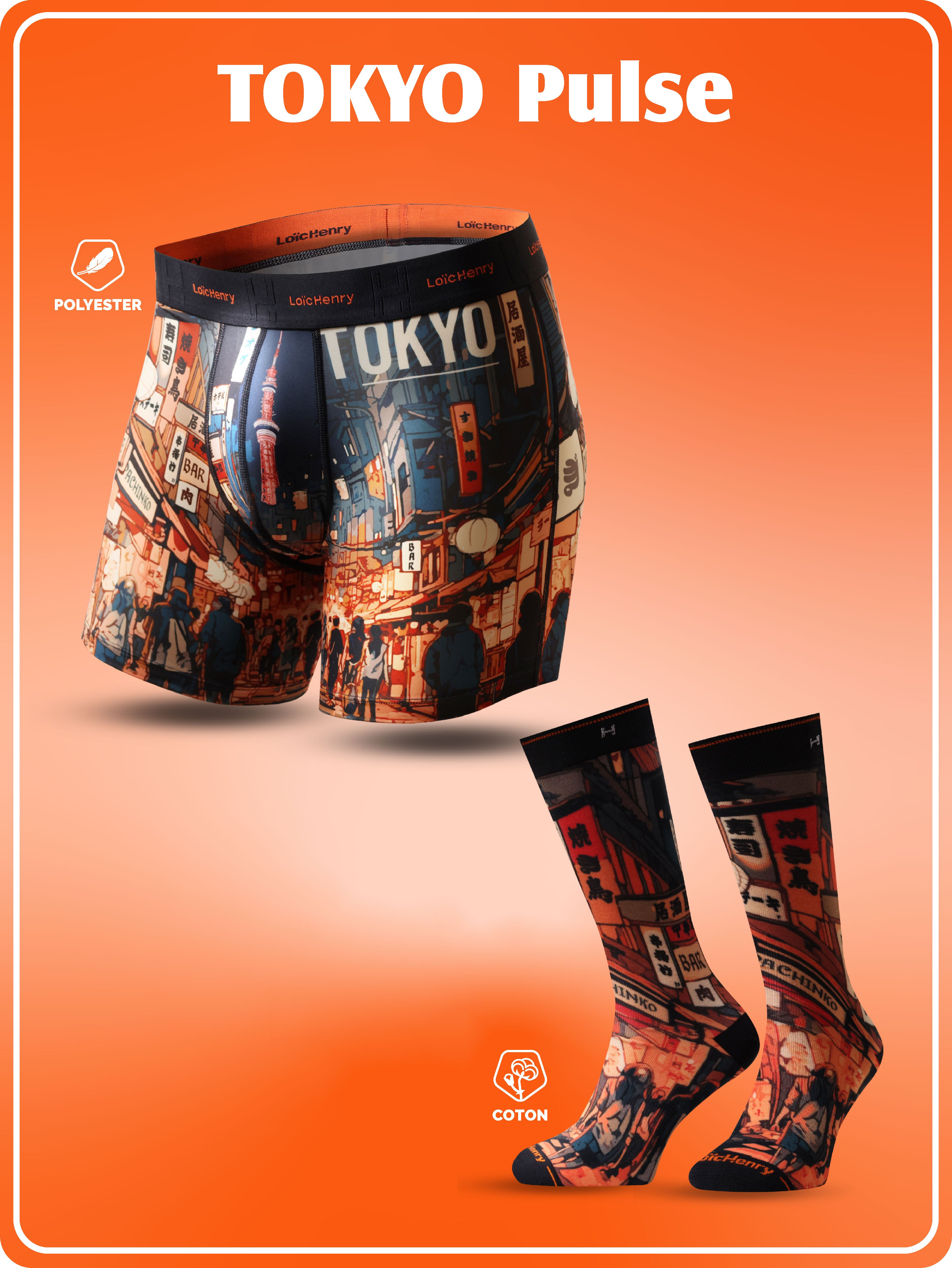 Duo Boxer & Chaussettes Tokyo
