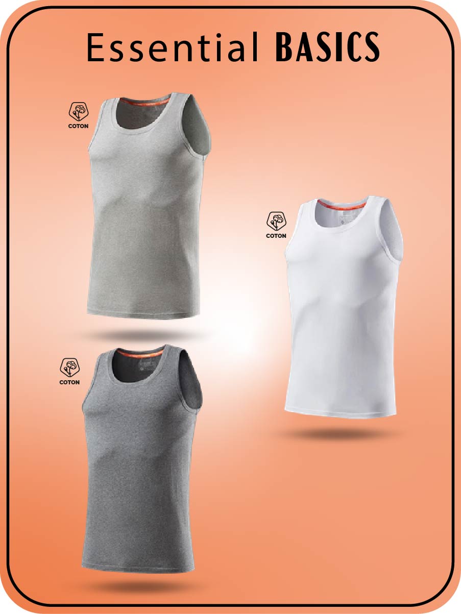 Essential BASICS Sleeveless trio