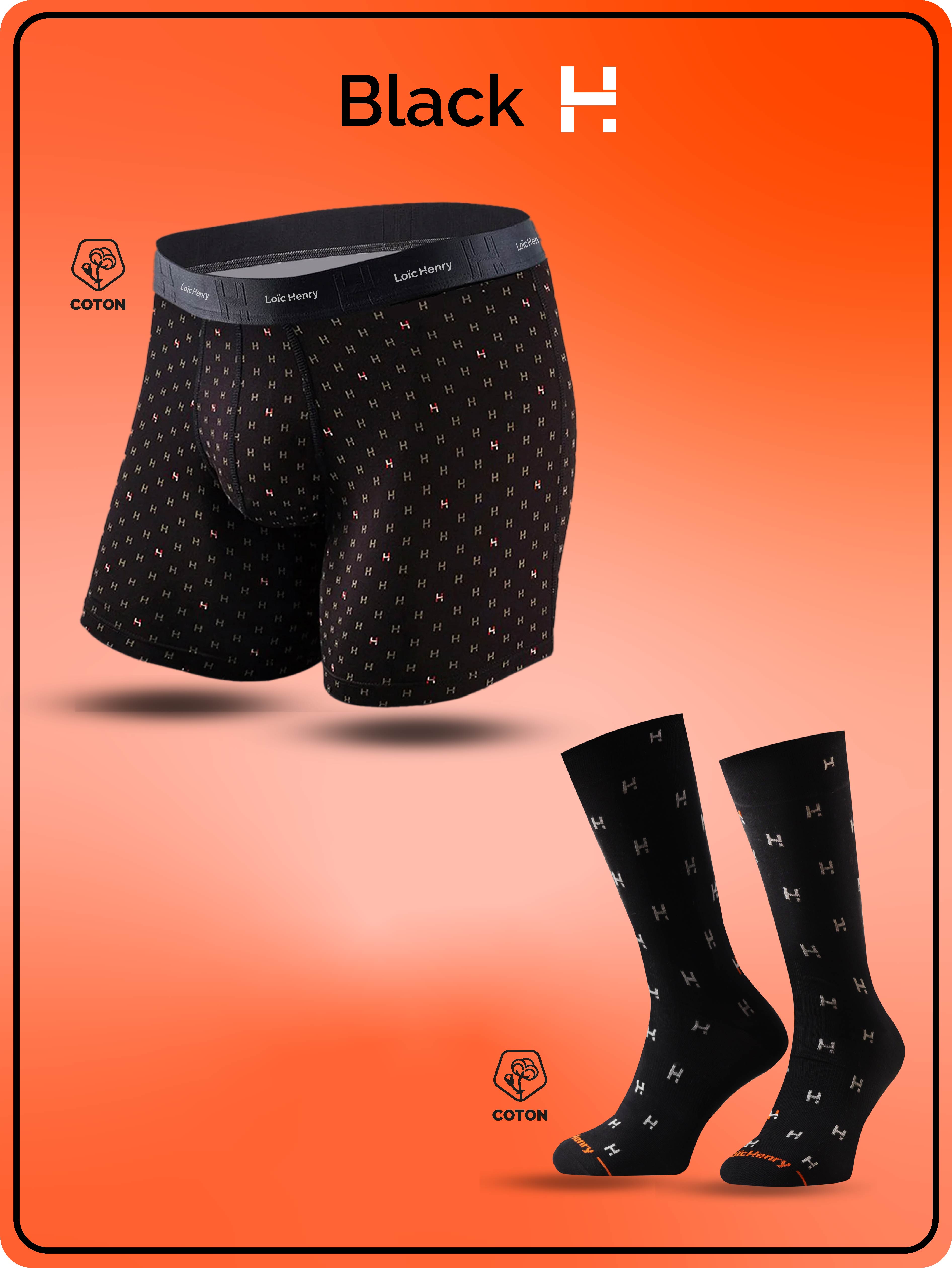 Duo Boxer & Chaussettes BLACK H