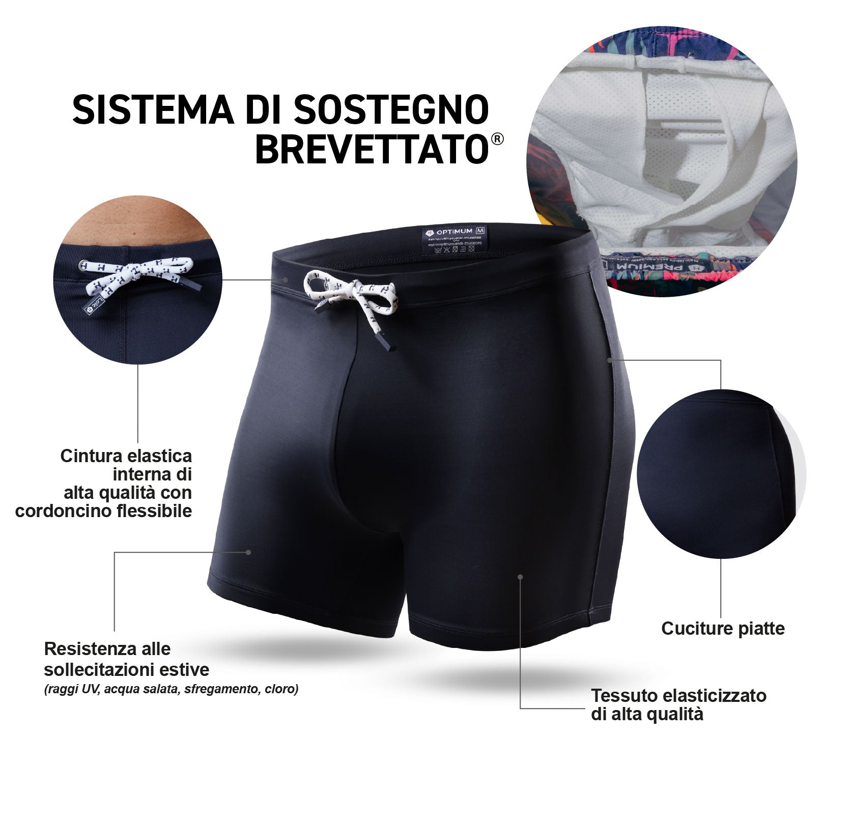 Bóxer de baño navy