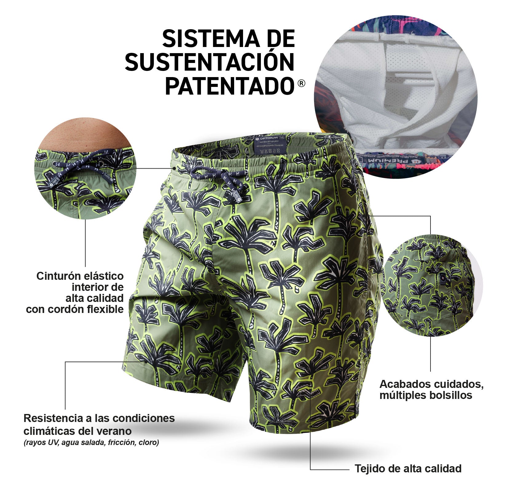 Costume da bagno lungo Blue Stripes