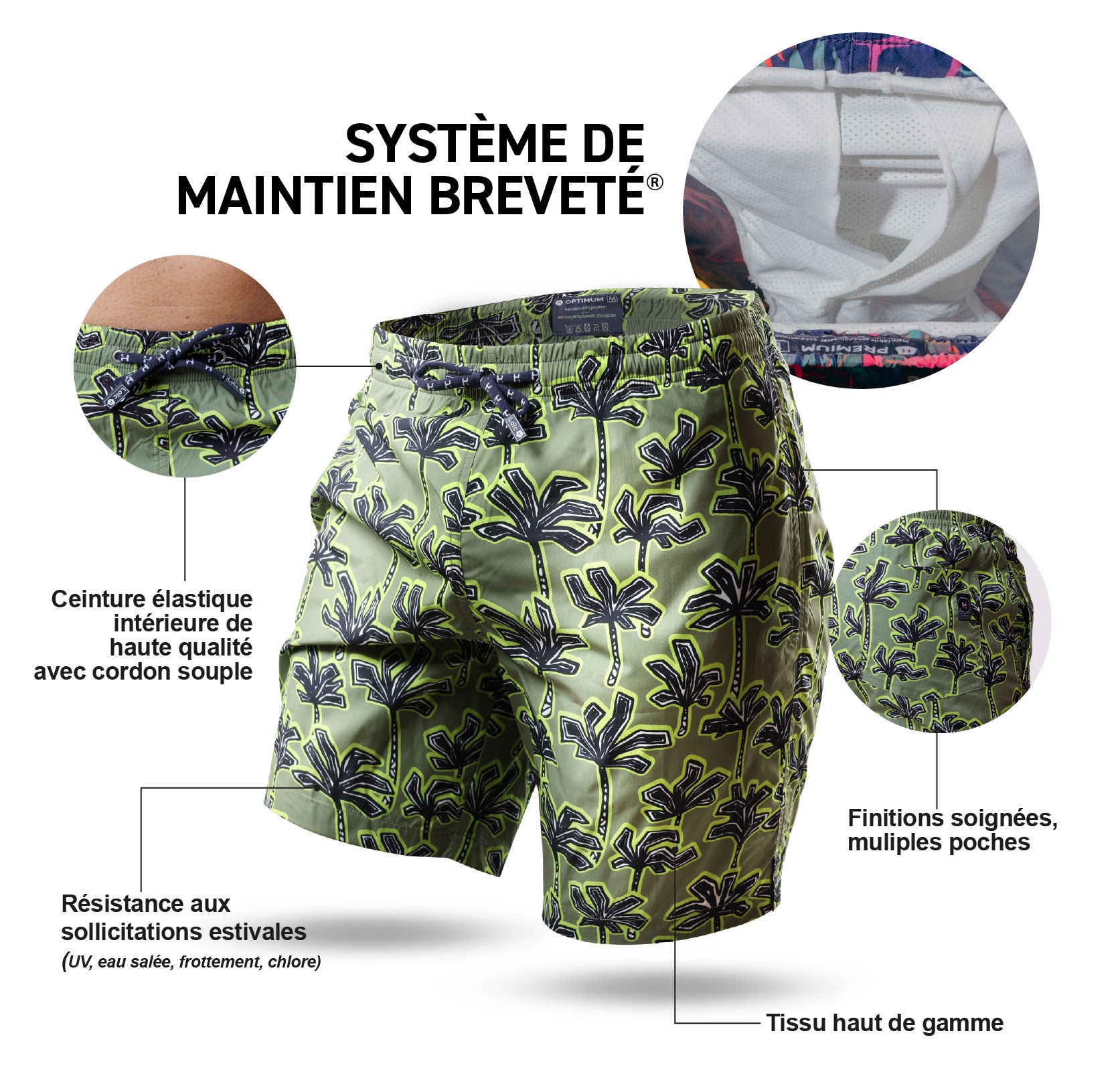 Short de bain Long Navy