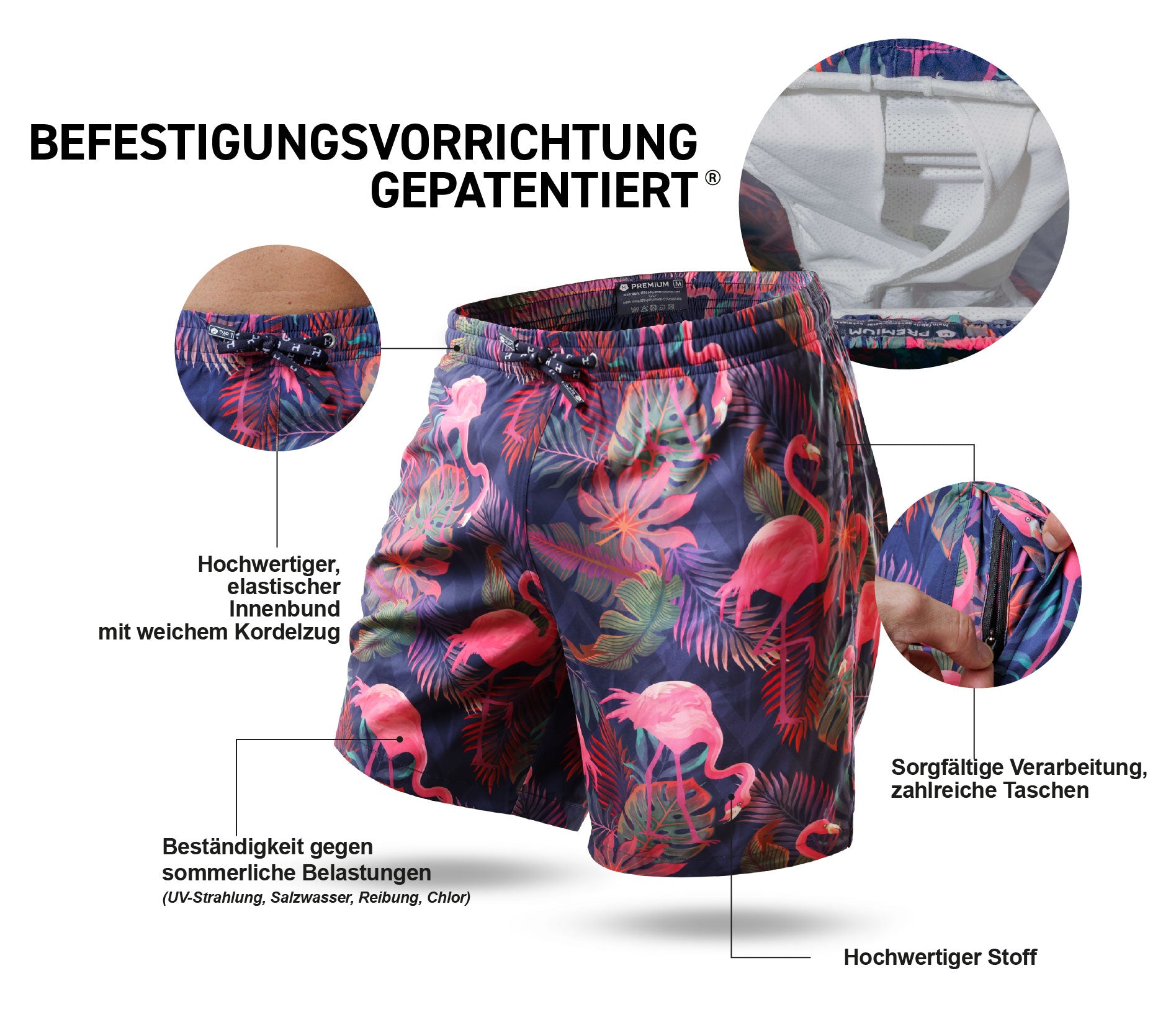 Costume da bagno lungo elasticizzato Blue Whales