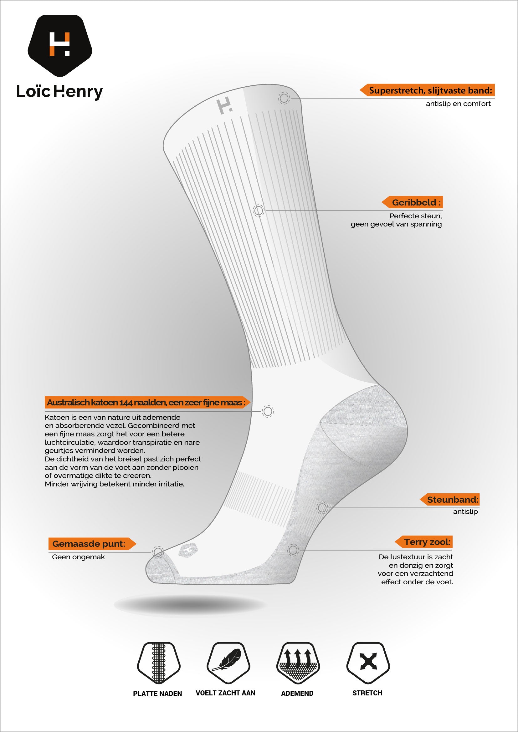 WHITE SPORT SOCKS