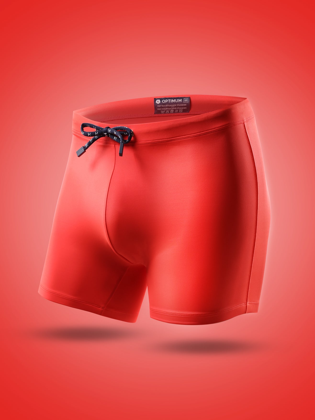 Boxer de bain rouge