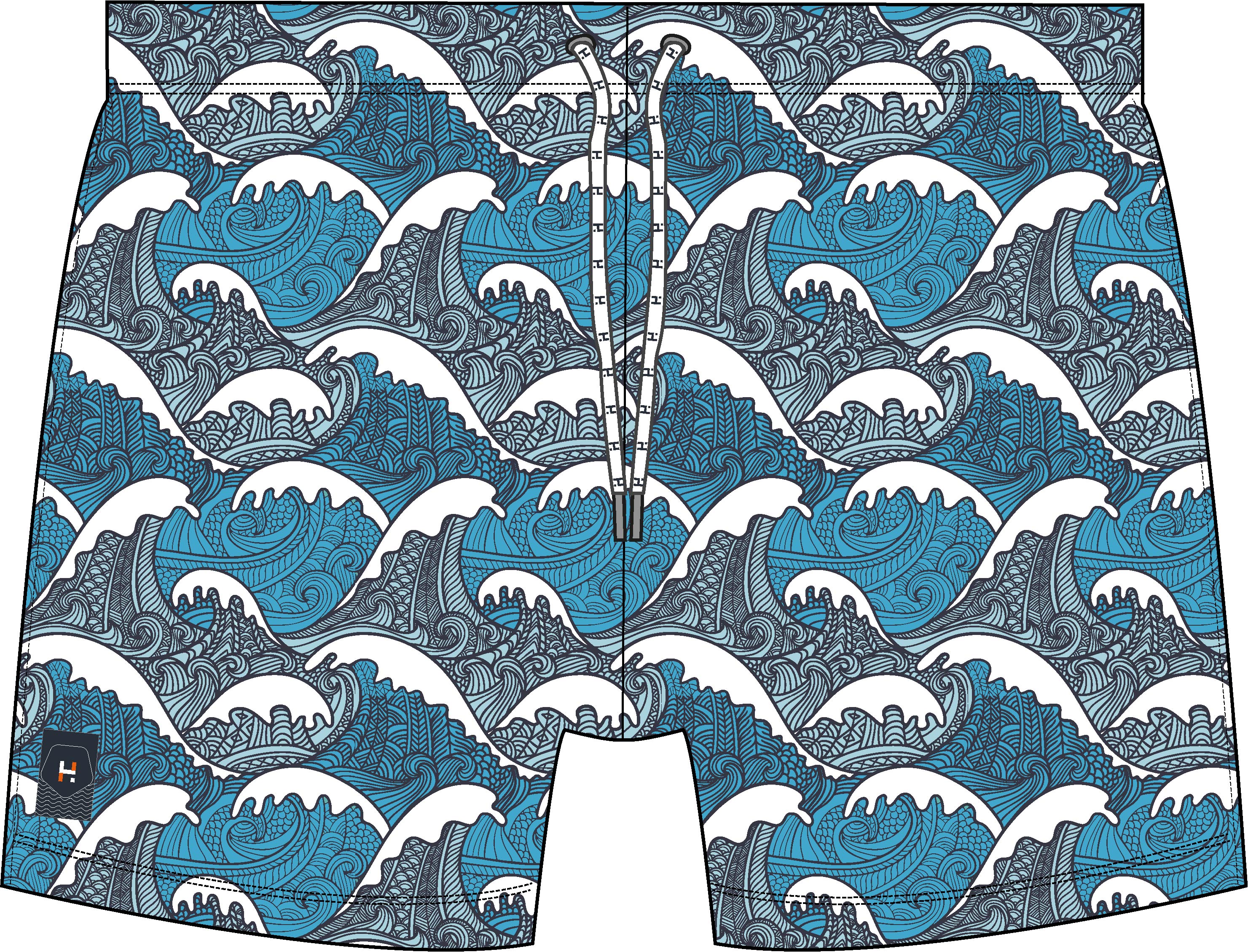 Boxer de bain Blue Waves