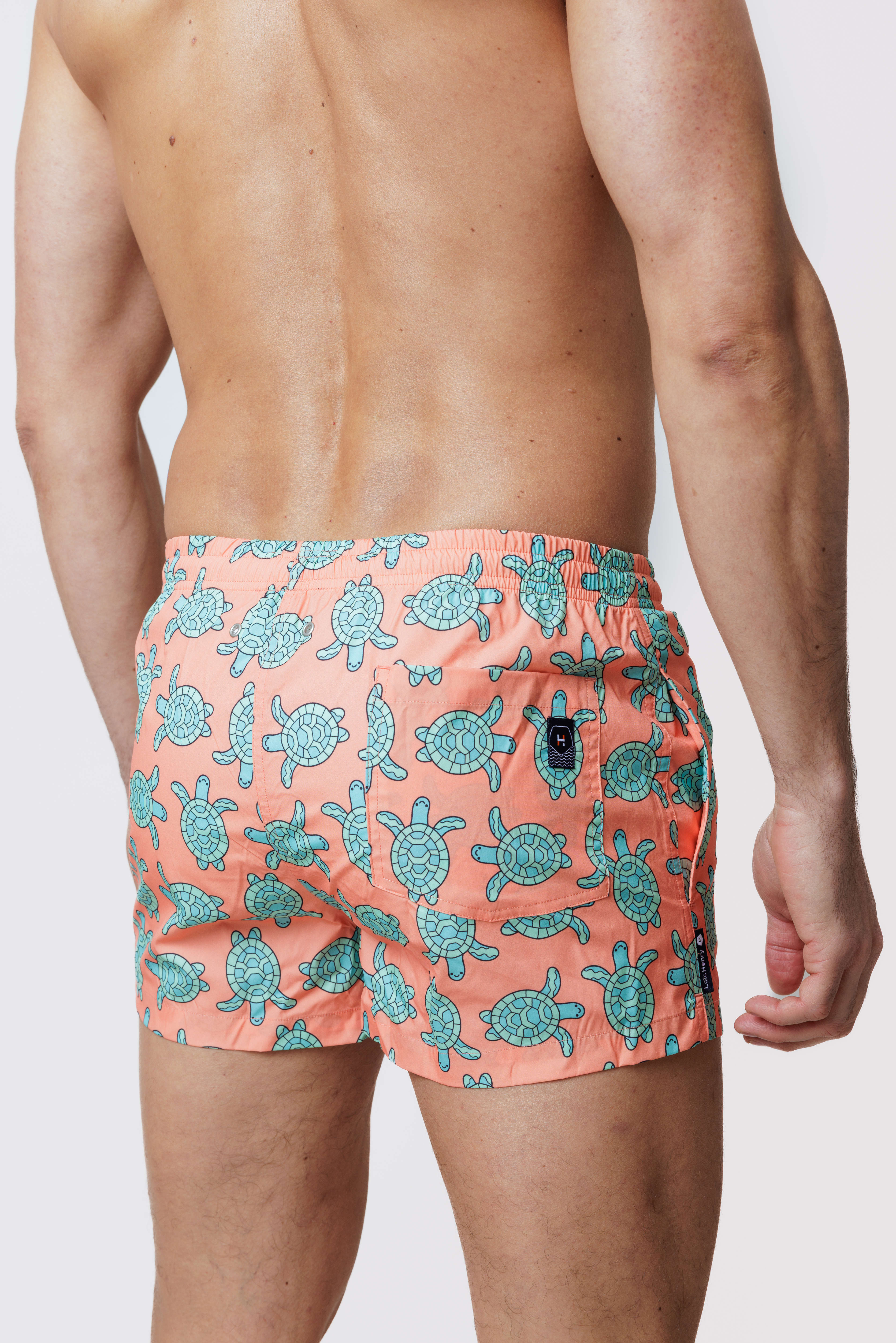 Short de bain Court Orange Tortue