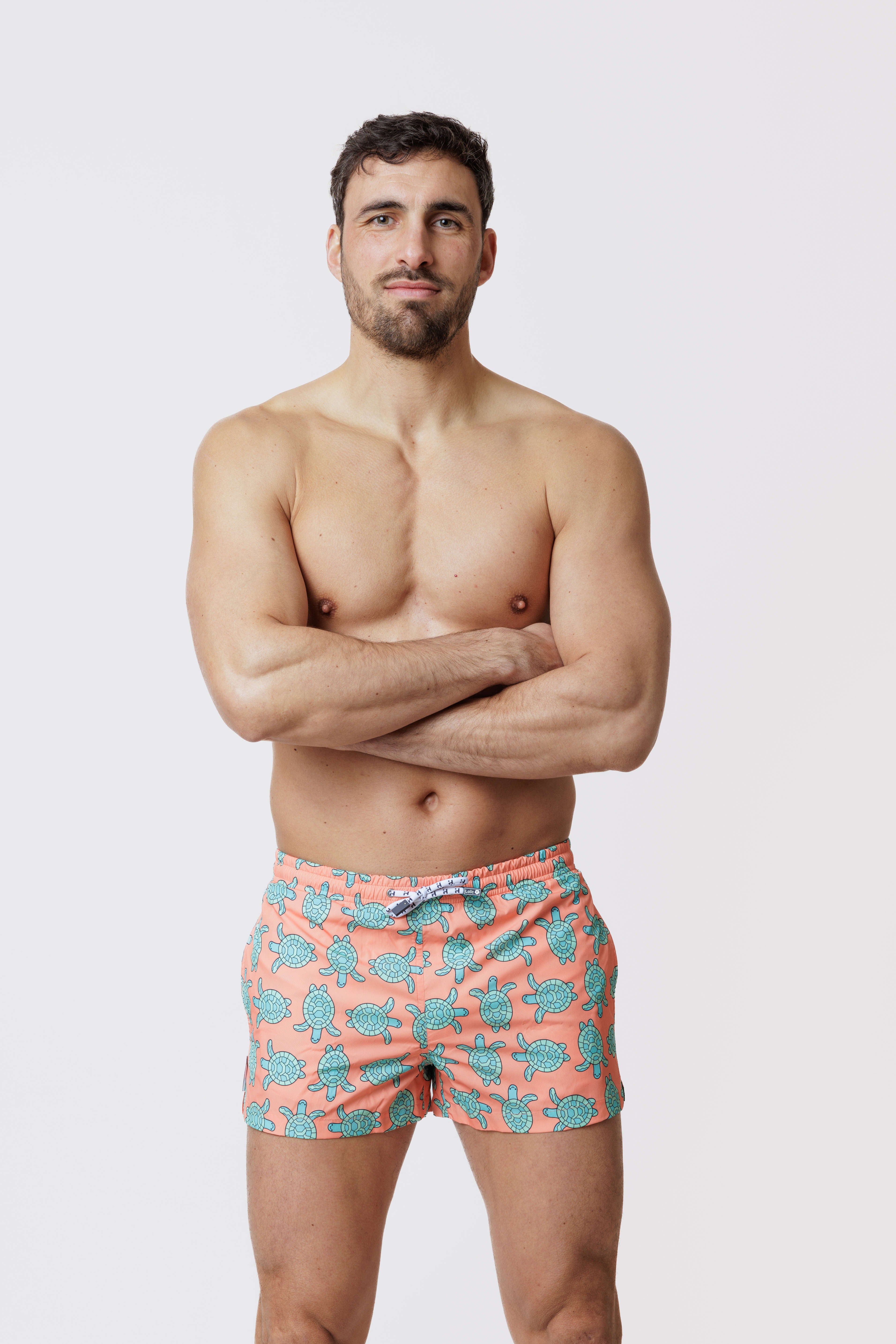Short de bain Court Orange Tortue
