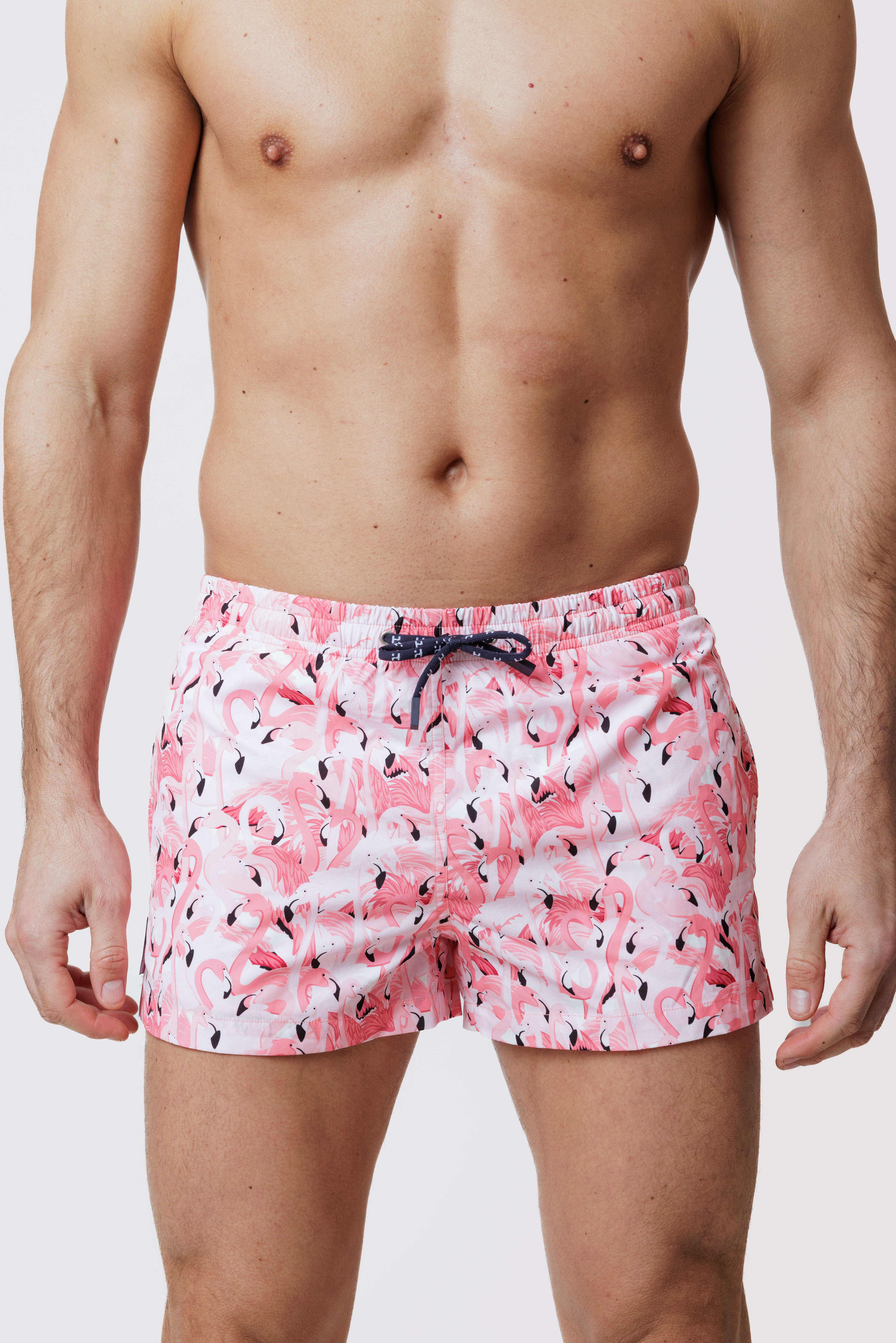 Short de bain Court Pink Flamingo