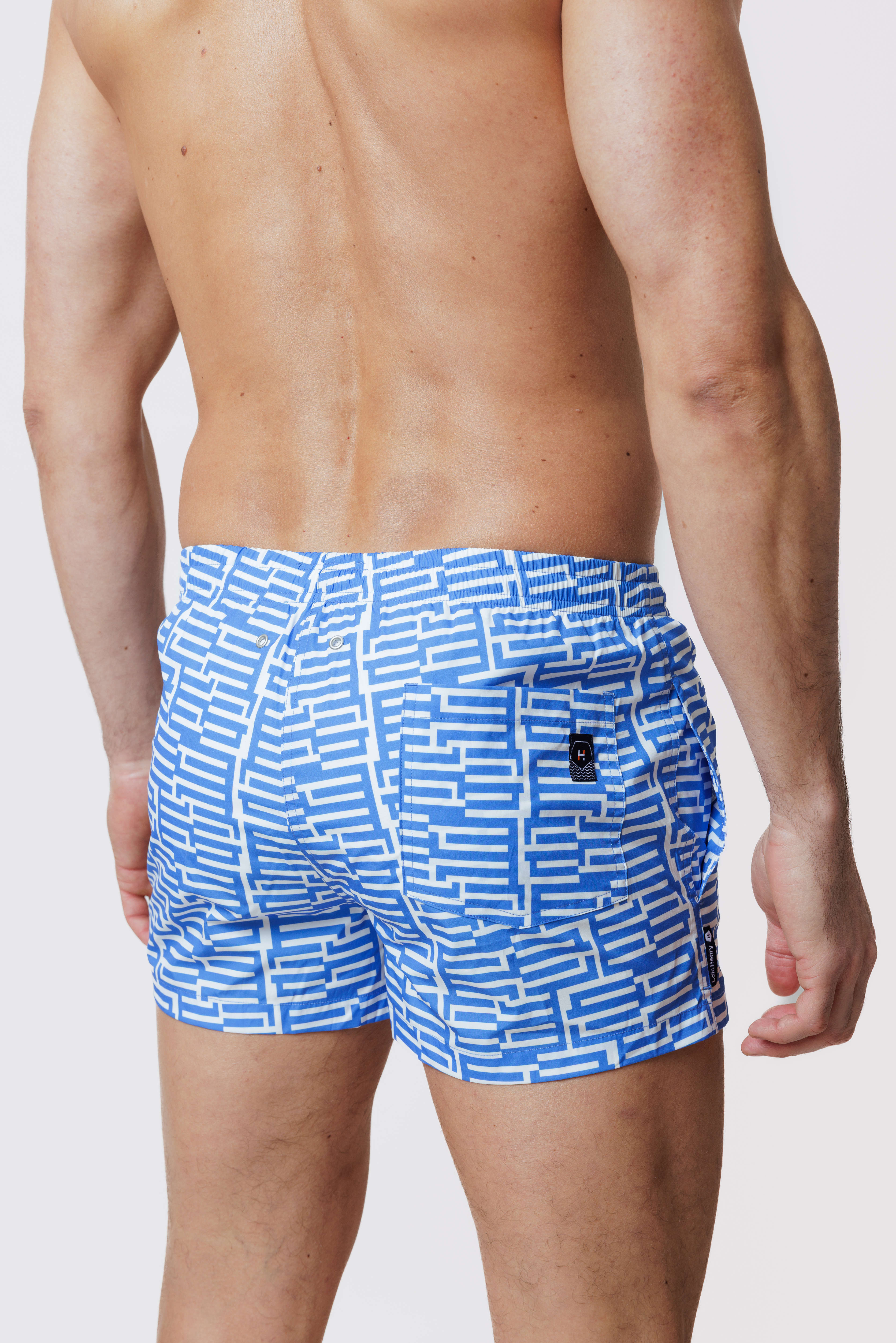 Short de bain Court Blue Stripes