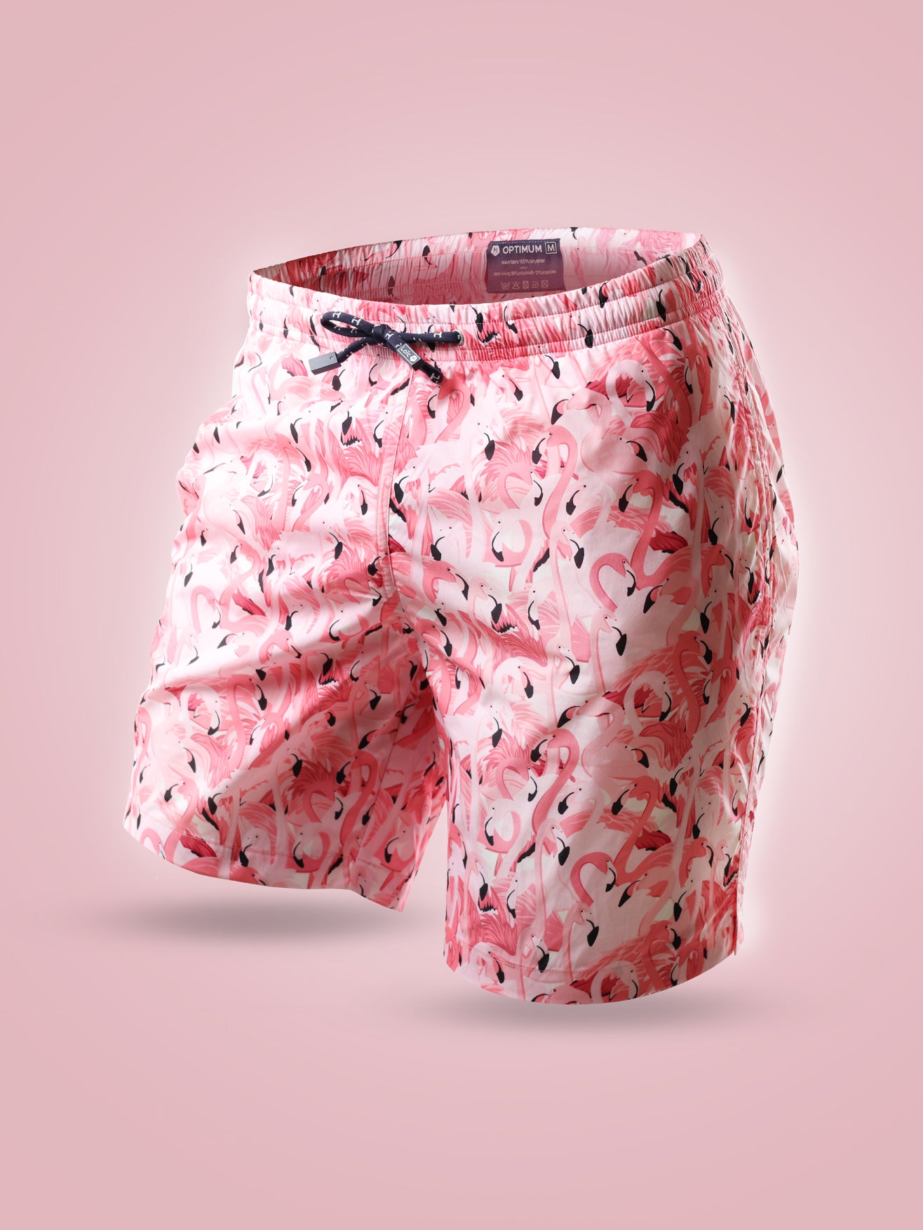 Short de bain Long Pink Flamingo
