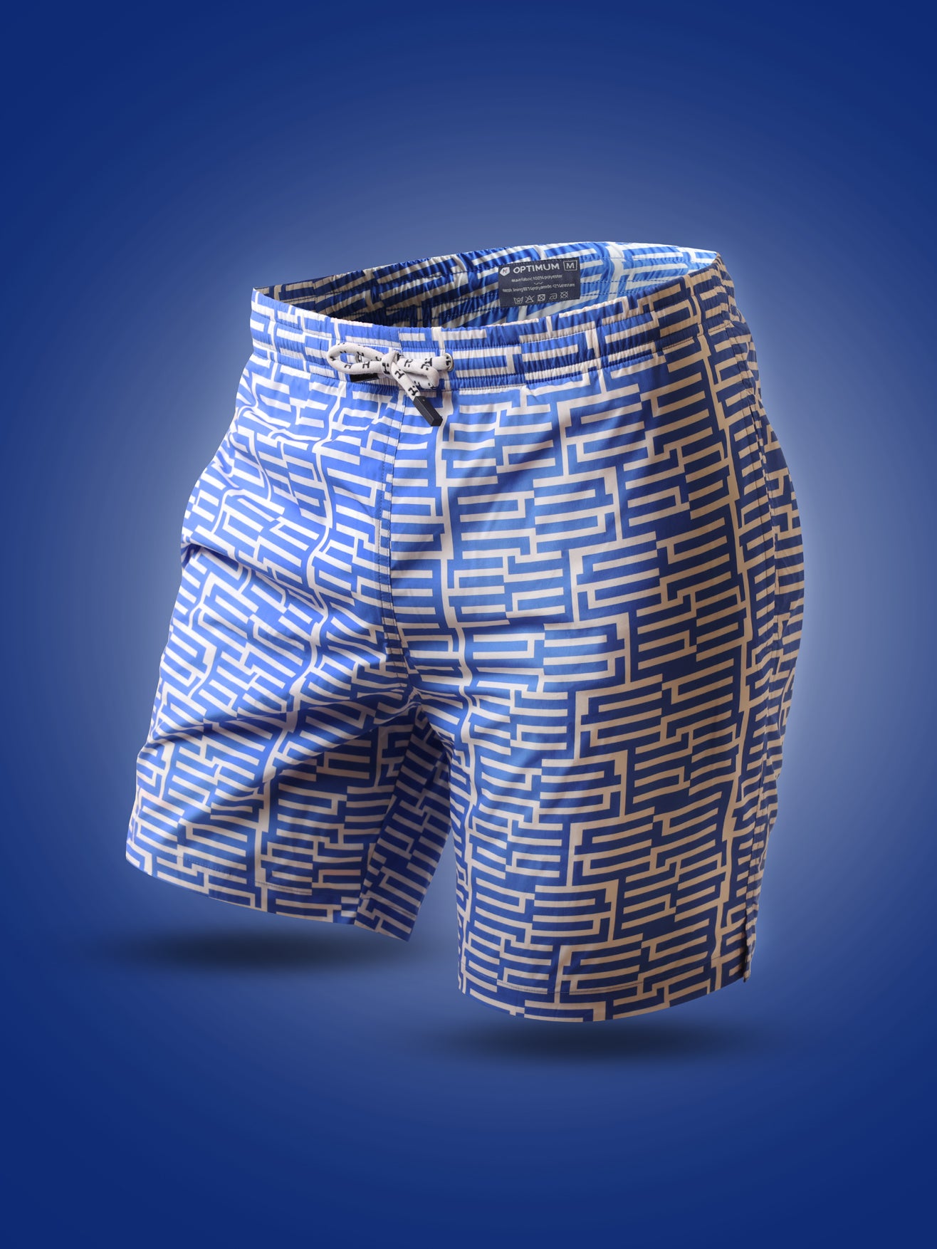 Short de bain Long Blue Stripes