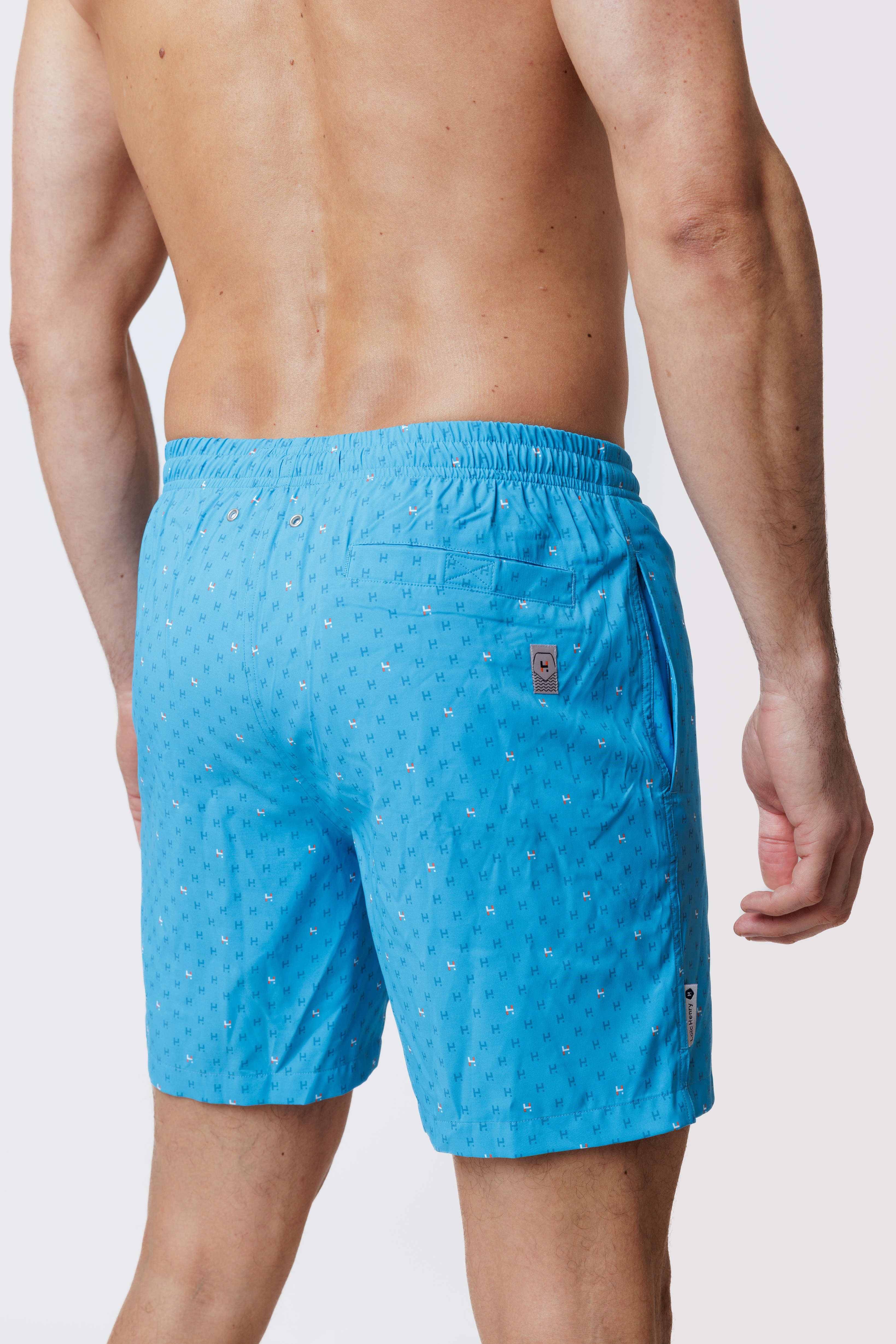 Short de bain Long Extensible Blue H