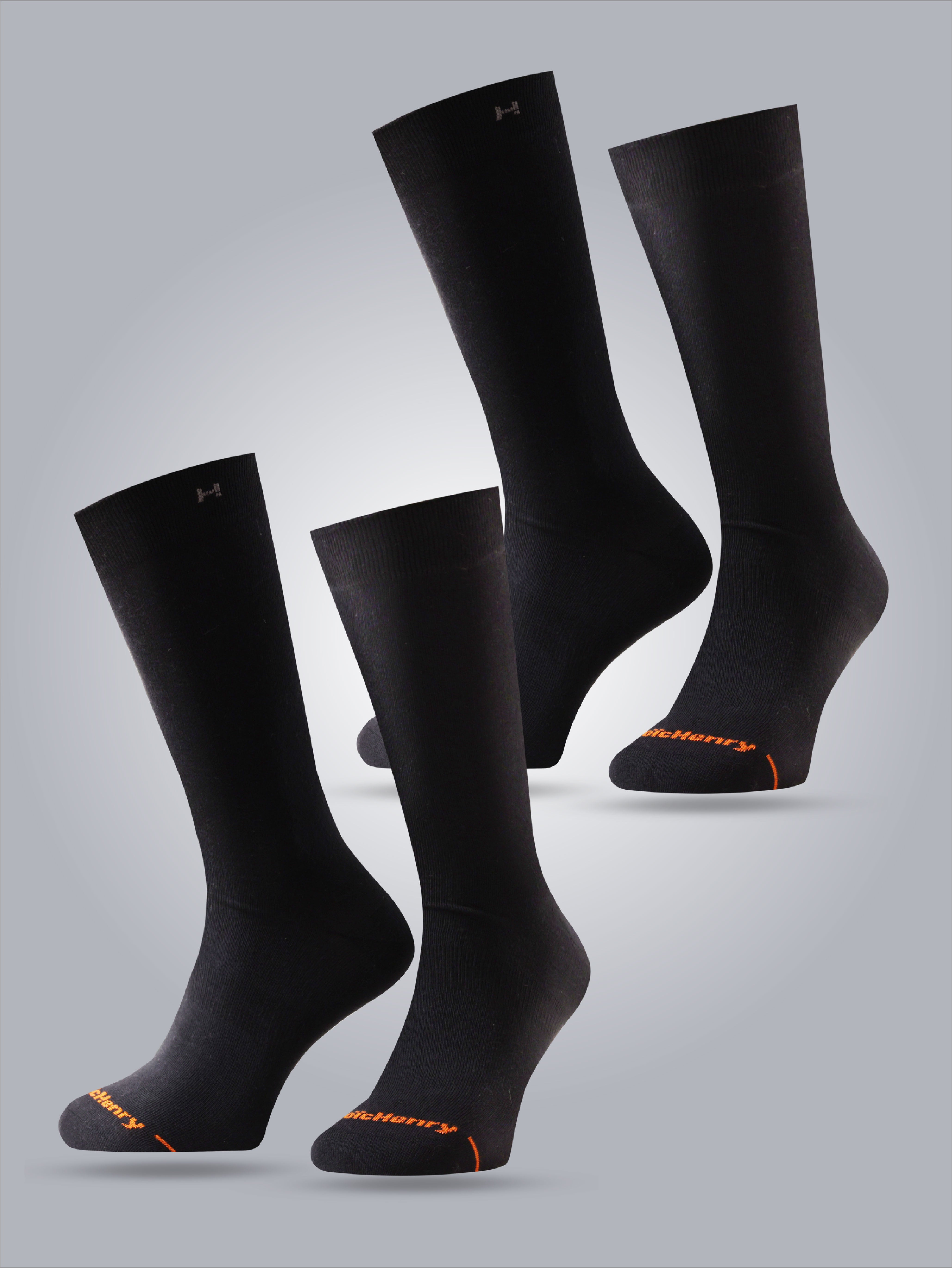 BLACK AND ORANGE SOCKS 