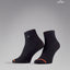 SHORT BLACK AND ORANGE SOCKS