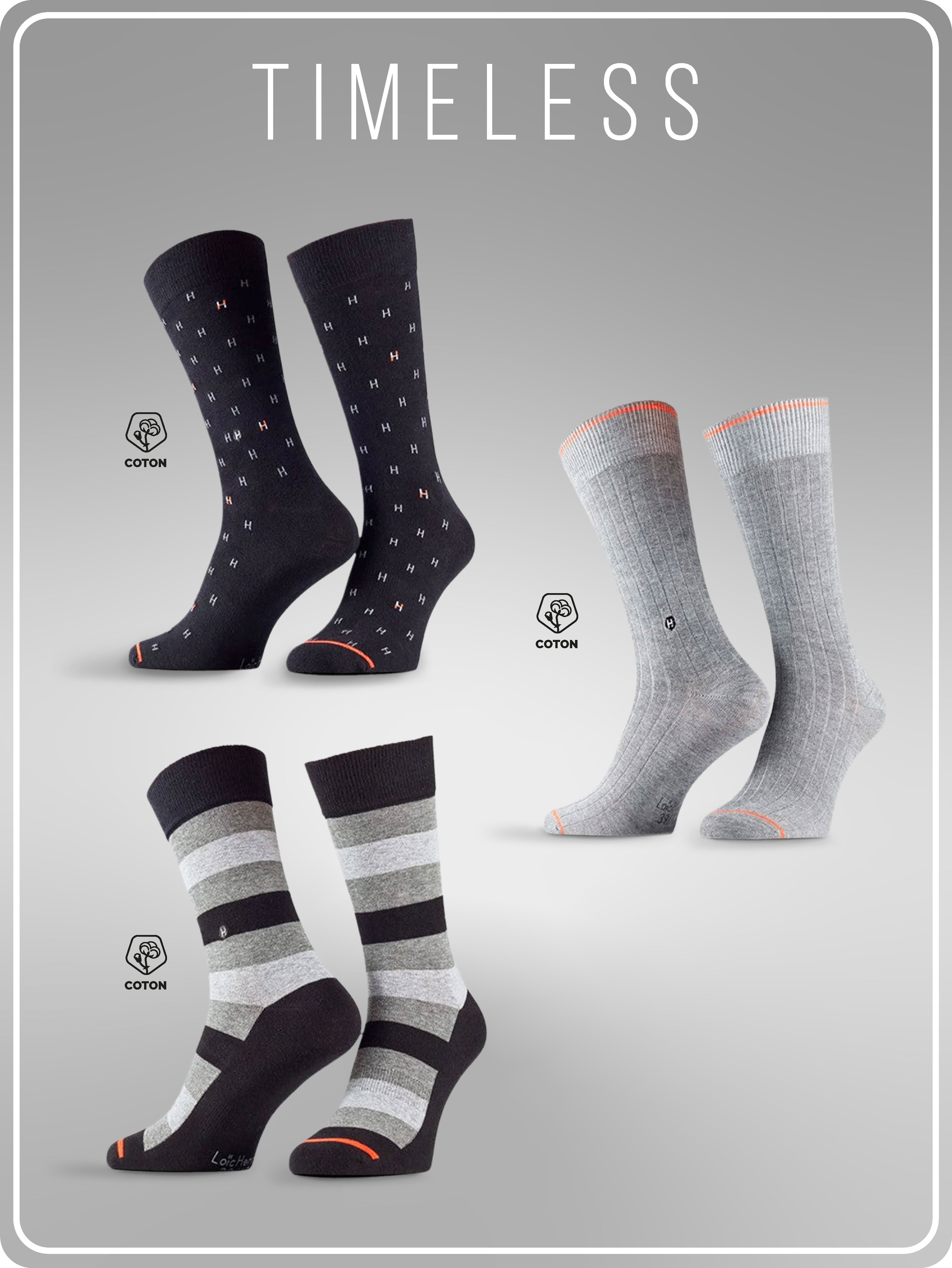 Trio Chaussettes "Timeless"