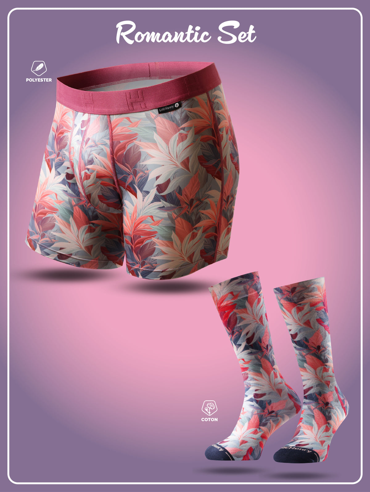 Duo Boxer & Chaussettes Romantic