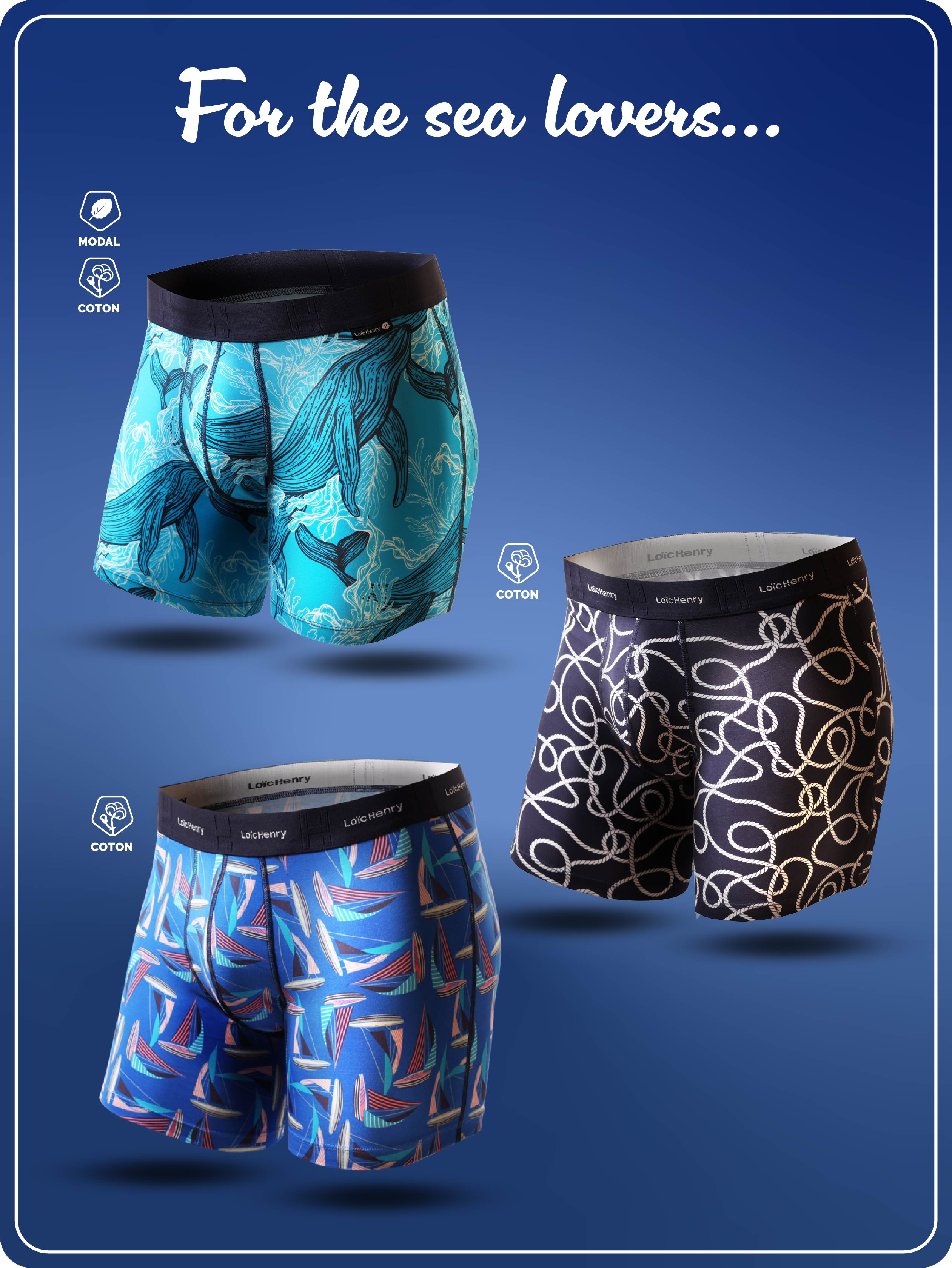 Trio Boxer Shorts Sea Lovers