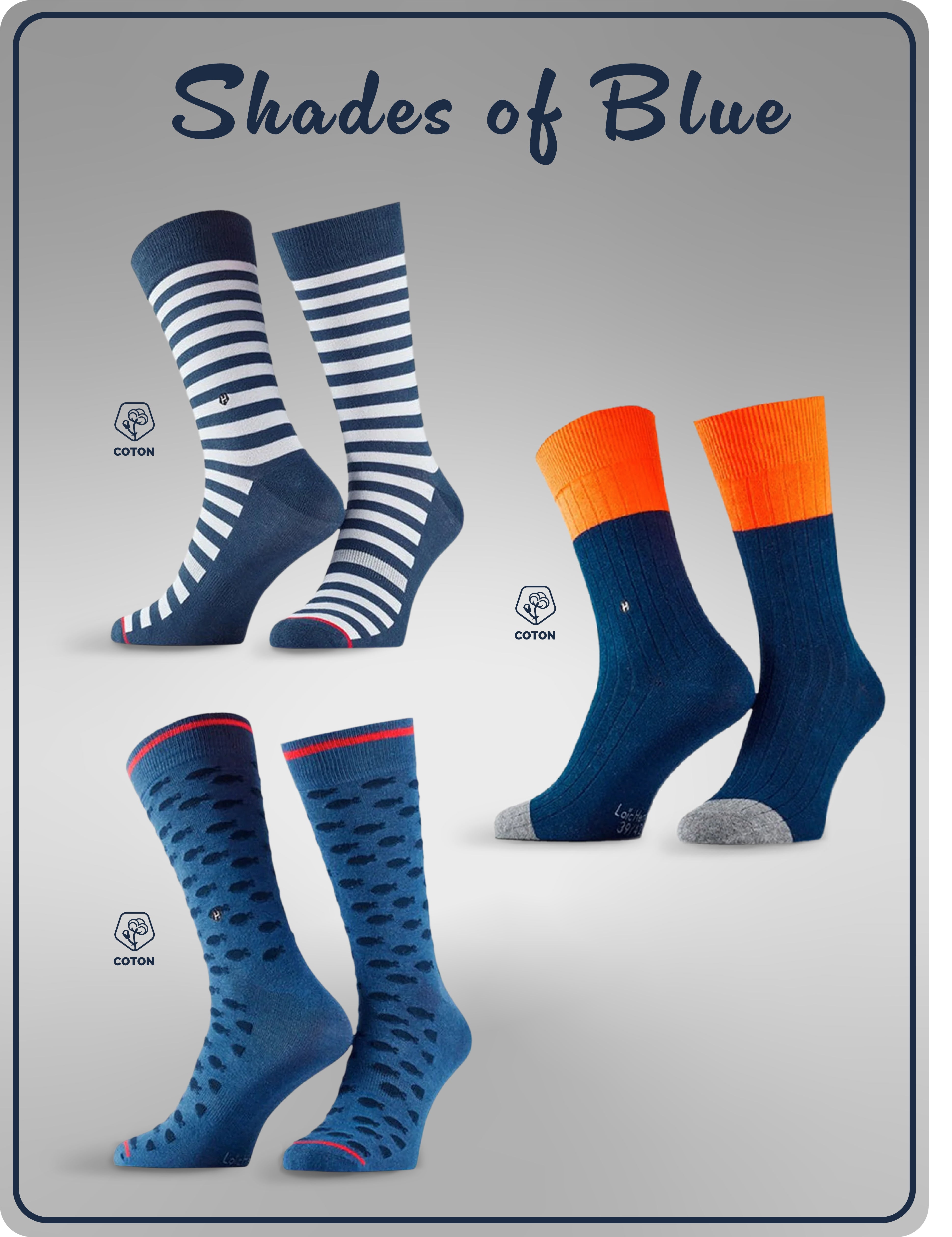 Trio Chaussettes  Blue