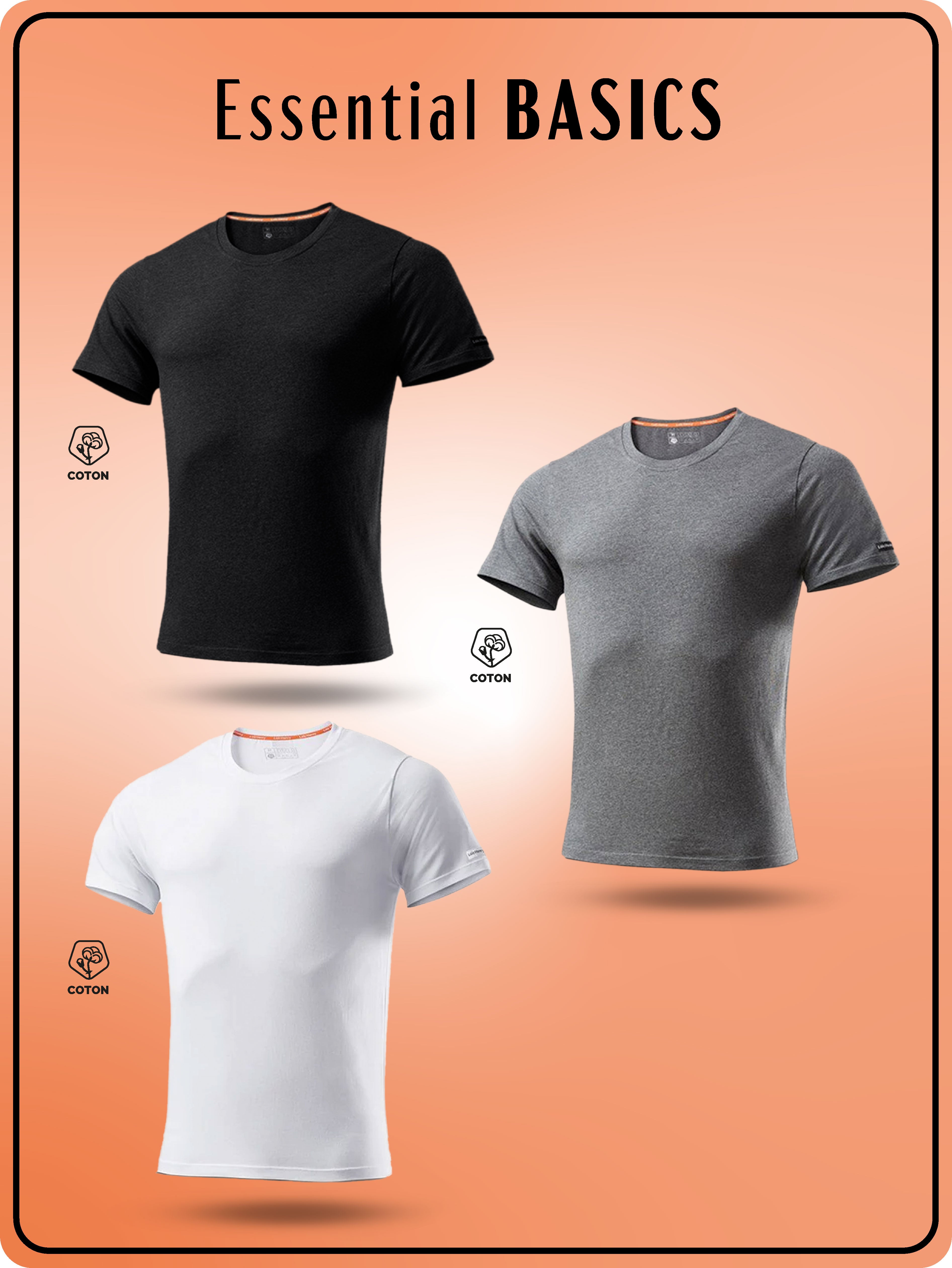 Essential BASICS T-shirt trio